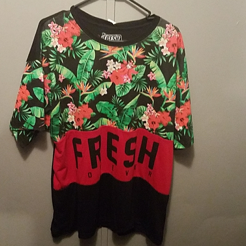 🆕️Fresh Laundry Fresh Forever Colorblock Shirt Mens/ NWNT